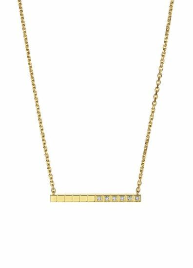 Collar Chopard Ice Cube oro amarillo y diamantes