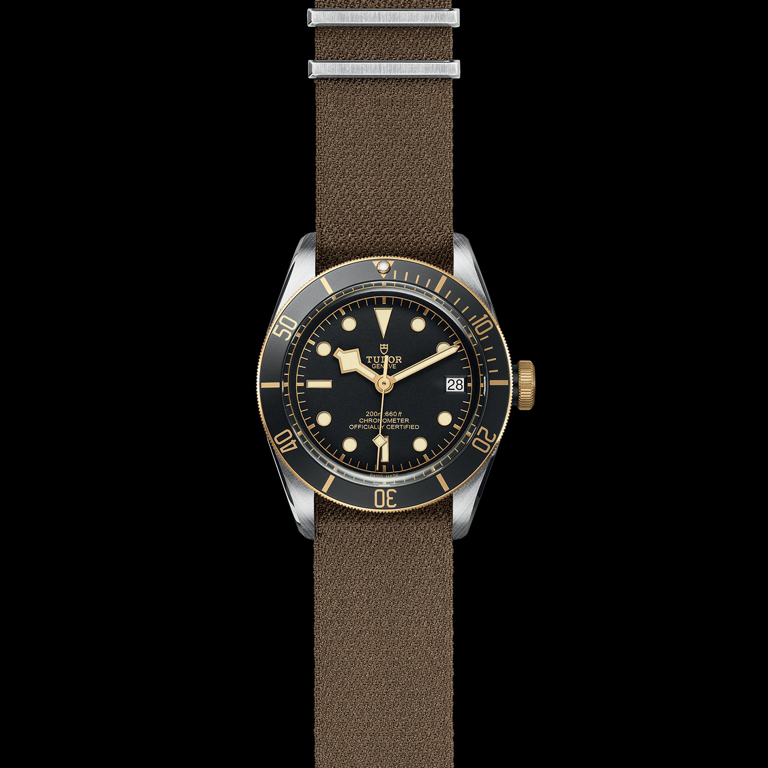 Reloj Tudor Black Bay Date S&G Automático en acero y oro amarillo 18k. Esfera negra e indicador de fecha.