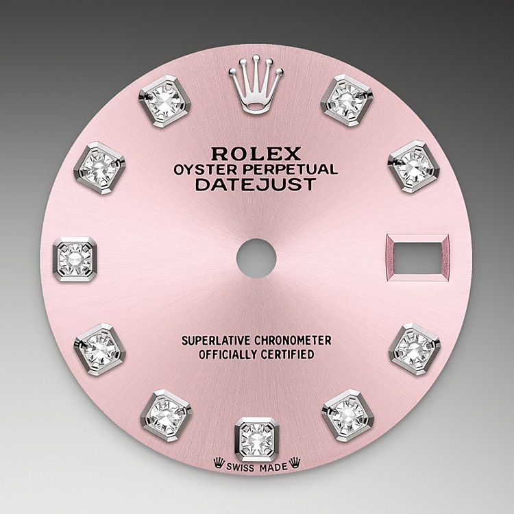 pink dial white rolesor m279384rbr 0004
