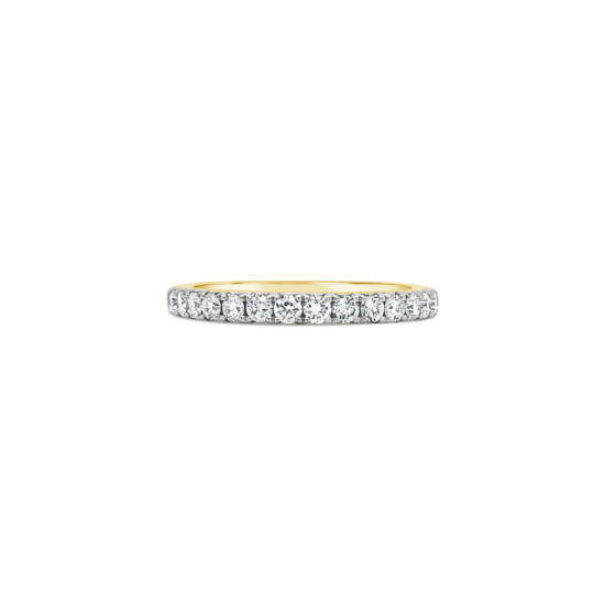 Anillo Bauer oro amarillo 18k y diamantes