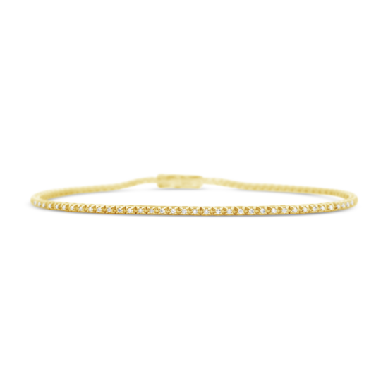 Pulsera tennis Bauer oro amarillo 18K y diamantes