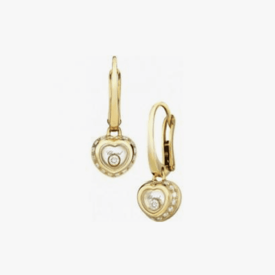 Aretes Chopard Miss Happy oro amarillo y diamantes
