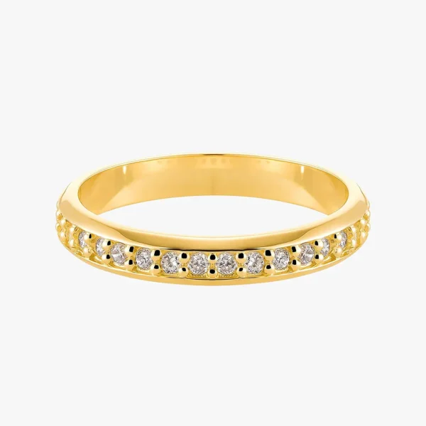 Argolla con diamantes Oro Amarillo 1