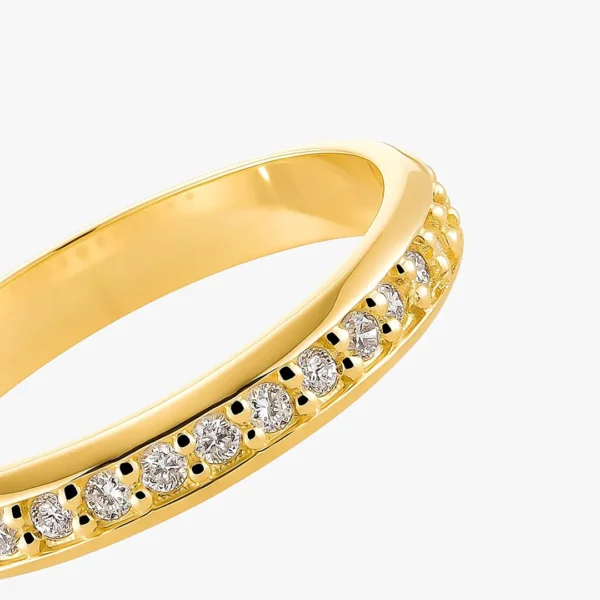 Argolla con diamantes Oro Amarillo 2