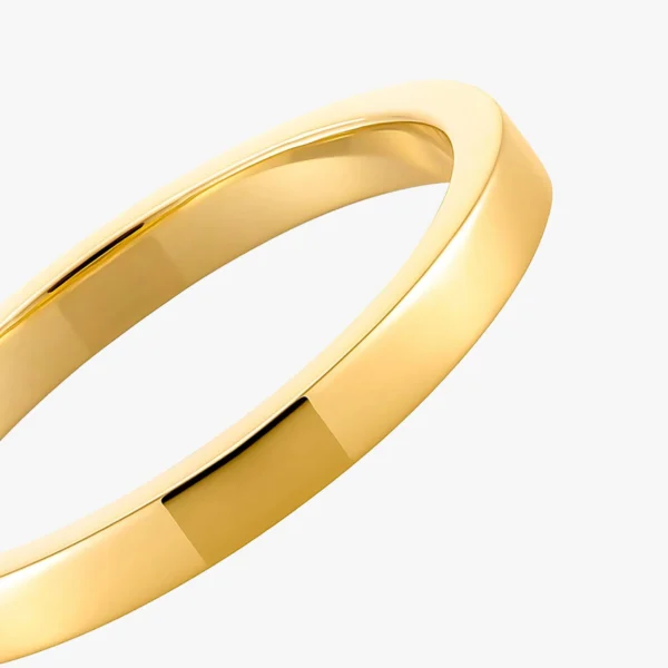 Argolla plana Oro Amarillo 3