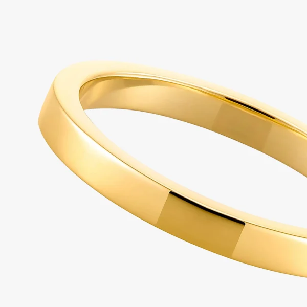 Argolla plana Oro Amarillo 4
