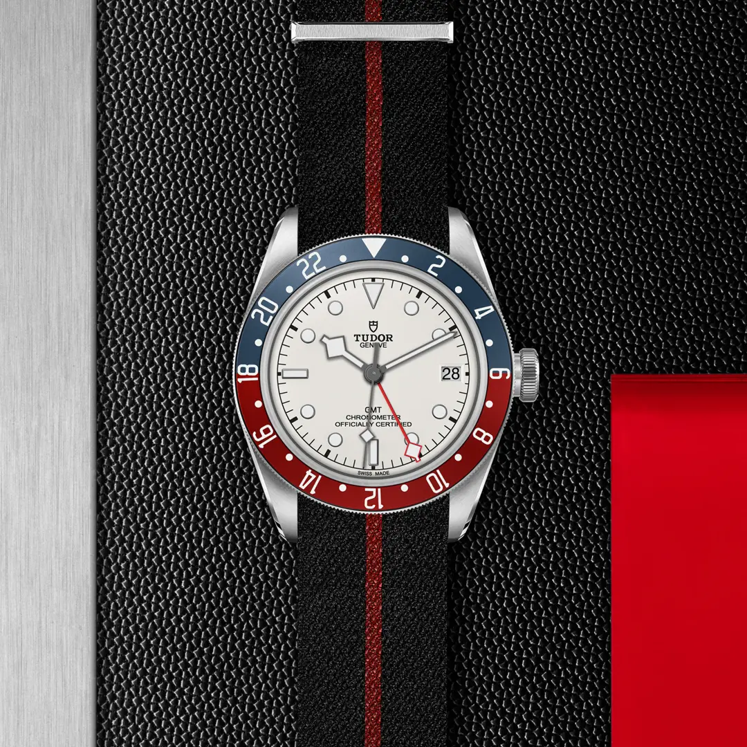 Black Bay GMT 1 m79830rb 0012 flatlay std