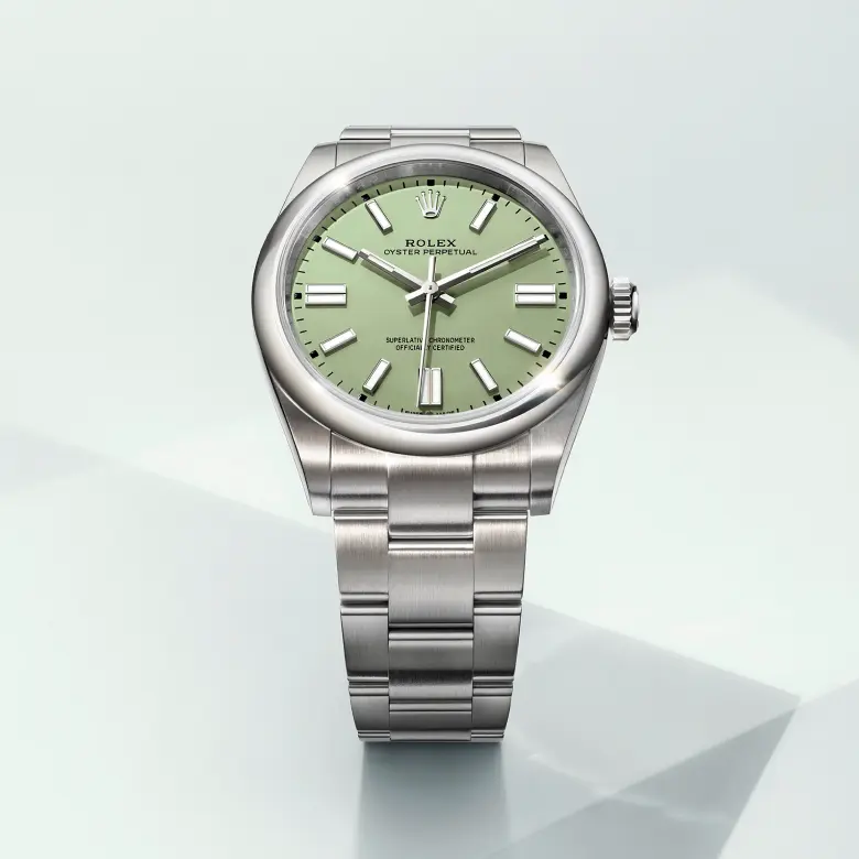 rolex collection banner oyster perpetual m134300 0006 2503 portrait