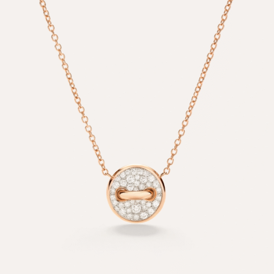 Collar Pomellato Pom Pom Dot Oro Rosa 18k y diamantes
