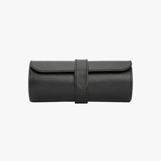 Rollo de reloj Wolf Blake cuero negro/ gris