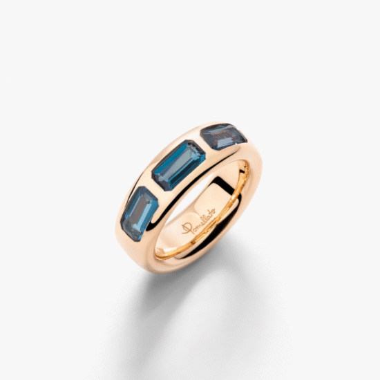 Anillo Pomellato Iconica Oro rosa y topacio