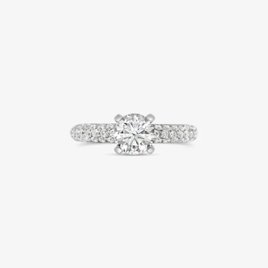 Anillo Bauer oro blanco 18K y diamantes