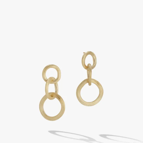 Aretes largos Marco Bicego Jaipur oro amarillo 18K