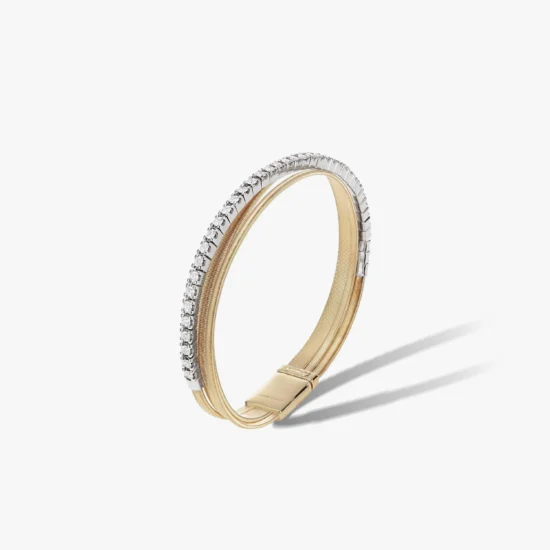 Pulsera semi tennis Marco Bicego Masai oro amarillo 18K y diamantes