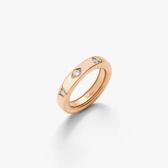 Anillo Pomellato Iconica de Oro Rosa de 18K con diamantes