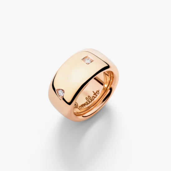 Anillo Pomellato Iconica de Oro Rosa de 18K con diamantes
