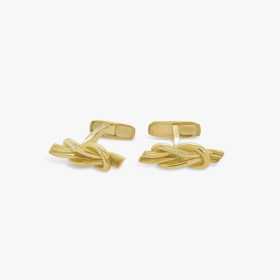 Mancornas Nudo Cuadrado Oro Amarillo 1