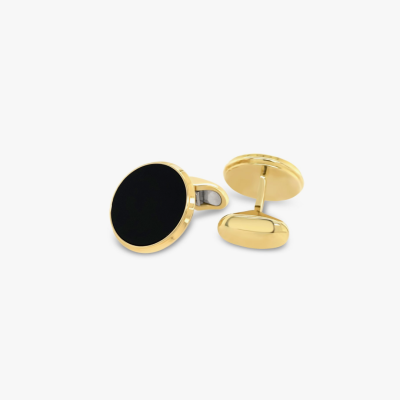 Mancornas Oro Amarillo y Onix 1